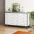 Commode double 8 tiroirs de 63 po de largeur avec pieds droits