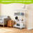 4 Tier Folding Shelf with Wheels