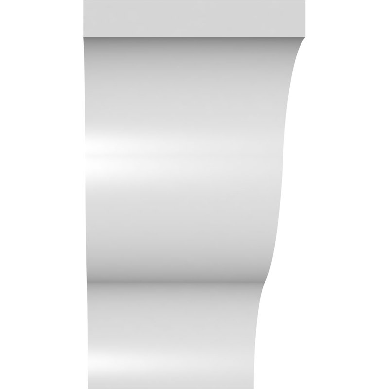 5"W x 10"D x 10"H Funston Architectural Grade PVC Knee Brace, 10"H x 5"W x 10"D