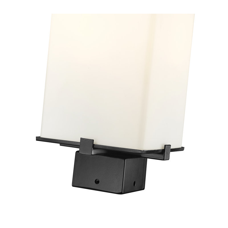 Luminaire d'extérieur à 2 lumières Ahmauri, H 20 po x l 7 po x P 7 po