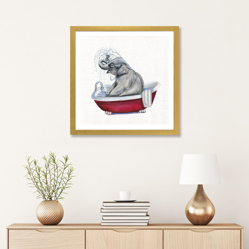 «Bathing Beauty II» - reproduction, H 24 po x l 24 po x p 1 po, Papier doré