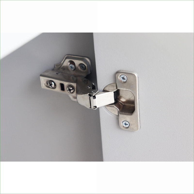 Armoires | Buffet moderne 4 portes gris ardoise avec tablettes réglables, pieds en métal stables, pour la cuisine d'entrée de salle à manger | Panneau de fibres à densité moyenne | Salon