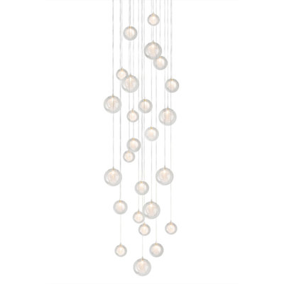 25 - Light Silver Cluster Pendant