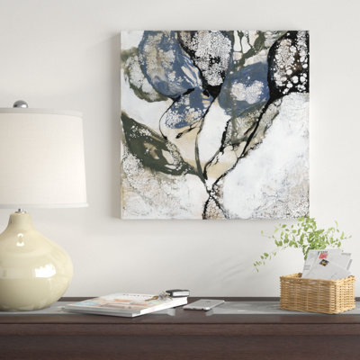 "Crackled Stems II", peinture sur toile tendue
