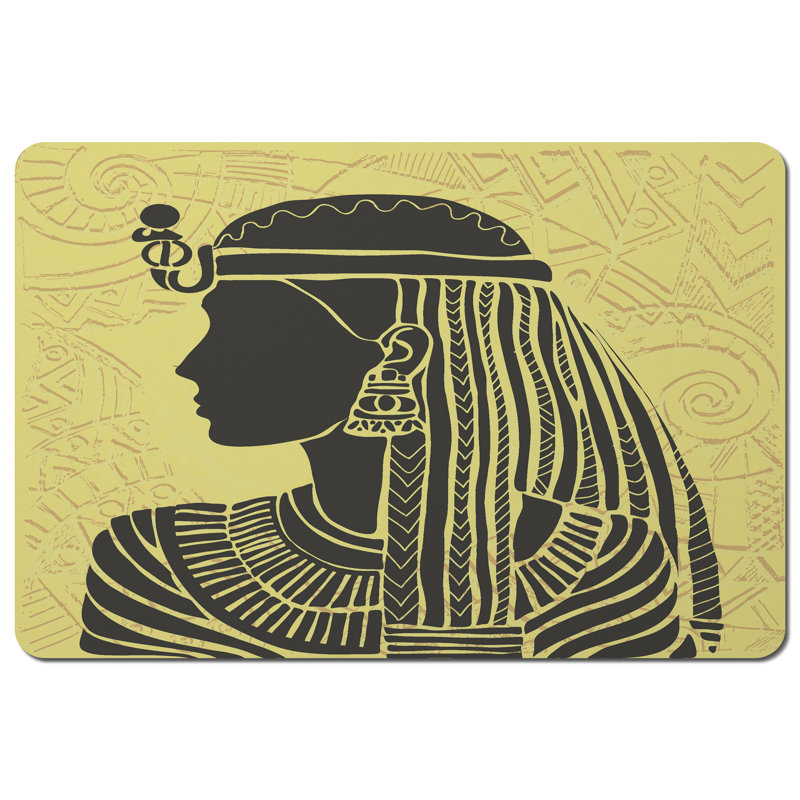 Barkev Polyester, Wood No Pattern Rectangle Placemat, Yellow