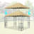 10X10 Ft Patio Gazebo Replacement Canopy In Tan. . Drain Holes For Water Drainage. Net A - Outdoor Space - Fabric With Block. To Avoid Pooling. - Zone. Relax Outdoors-254832366
