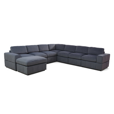 Rayiona Upholstered L-Shaped Sectional Reversible