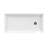 DreamLine SlimLine 30 inch D x 60 inch W x 2 3/4 inch H Single Threshold White Alcove Shower Base with 2 inch Matte Black Right Round Drain-118322197-118322186