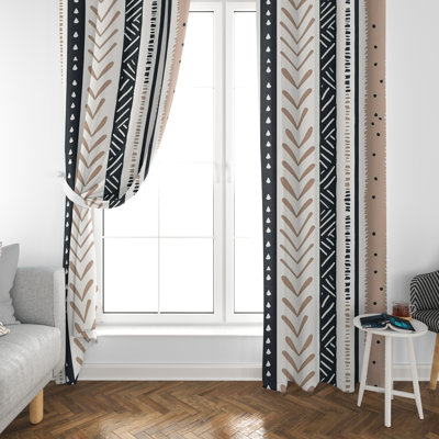 Paire de rideaux obscurcissant en polyester Chesterle
