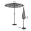 Aislynn 3m Traditional Parasol with LED Light-670096286