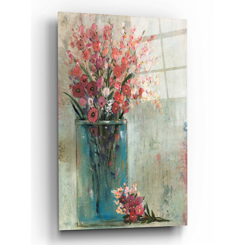 «Blue Jar II» par Tim O'Toole, art mural en verre acrylique, H 16 po x l 12 po x P 0,13 po