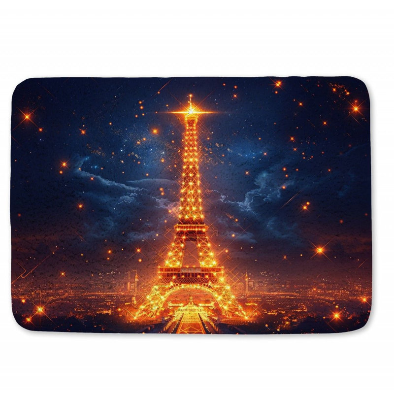 Cliffard Microfiber / Microsuede Non-Slip Bath Mat, 17"W x 24"L