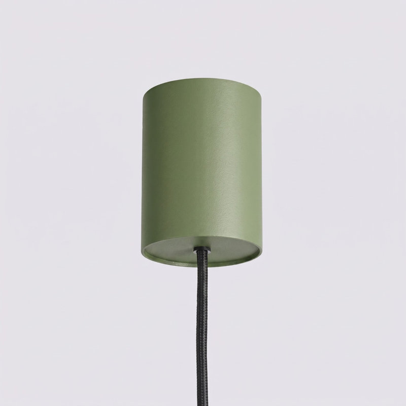 Chandelier AURA 4 white Gx53, Olive Green