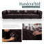 Ensemble de canapé modulaire avec repose-pieds 103,6 po Chesterfield-131232365-131232364