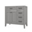 36 Inch Stylish Sink Free Bathroom Vanity Cabinet Base With Practical Drawers-1672552789