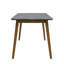 Table de salle à manger Portrush avec plateau en bois massif, parfaite pour les espaces de salle à manger modernes et élégants-219396333