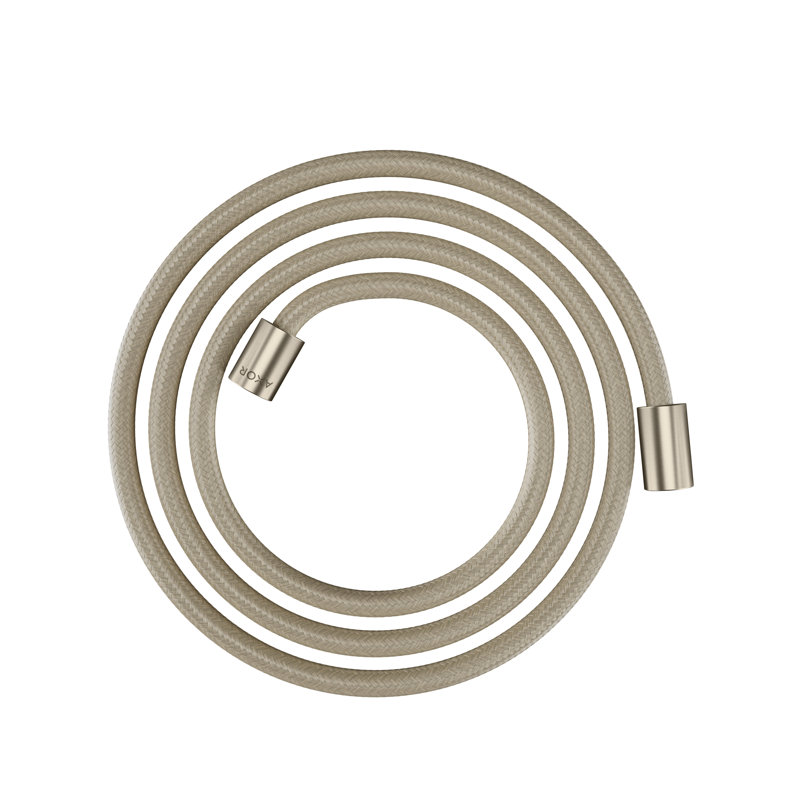 AXOR Shower Solutions Textile Hose with Cylindrical Nut, 79", Brushed Nickel