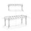 Banc de repose-pieds touffeté à aspect lin l 48 po Waverly-105353004