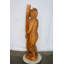 Statue d'ours debout en bois grandeur nature de la collection Nifao 19 po x 16 po x H 62 po
