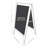 Magnetic A-Frame Chalkboard Sign - Double-Sided Chalk Sandwich Board Sidewalk Sign - 30" X 20" - White