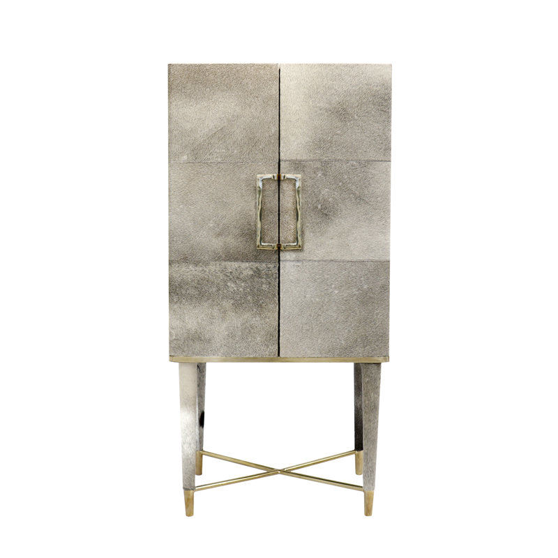 Safari Cowhide Bar Cabinet