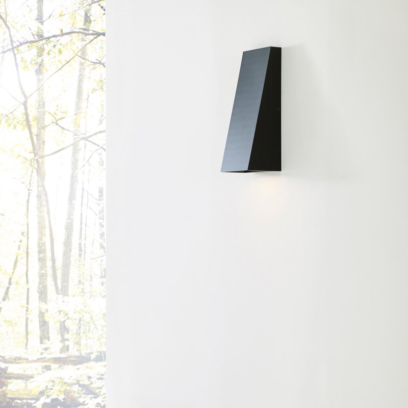 Pitch LED Outdoor Flush Mount, Bronze, 19" H x 5" W x 3.9" D
