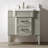 Yousef 31.37'' Single Bathroom Vanity with Solid Surface Top-1347831790