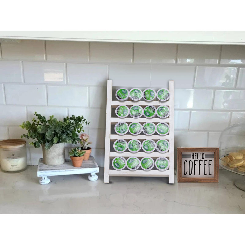 Rangement pour 16 dosettes de café Kovome, Blanc