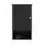 Pharmacie H 28,6 po, avec 1 porte et 3 tablettes, noir-1751327000