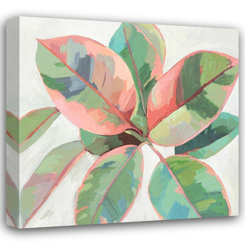 «Dakota Fields Jensen, Asia Gallery», art sur toile tendue: Pink Ficus II, H 15 po x l 15 po