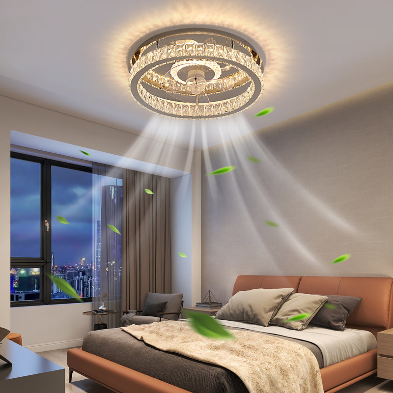 Ventilateur de plafond Meghann avec lumières DEL