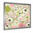 Impression argent sur toile encadrée