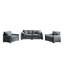 Ensemble de canapé de salon en velours côtelé gris 3 pièces avec coussins décoratifs, canapé confortable moderne pour les cinémas maison