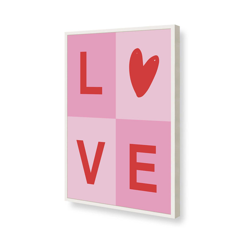«Sweet Love I» par Garima Dhawan, reproduction d'art, H 32 po x l 24 po, Blanc