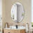 Annabellee Oval Frameless Beveled Wall Mirror Bathroom Vanity Mirror-227118394