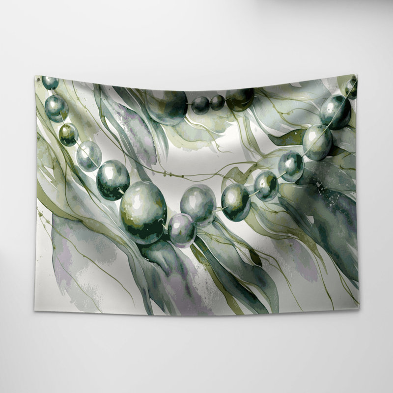 Tapisserie murale «Botanical String of Pearls», 26 po x 36 po