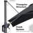 10 x 13 Ft Large Rectangular Tilt Adjustable Curved Cantilever Umbrella with Base-951507920