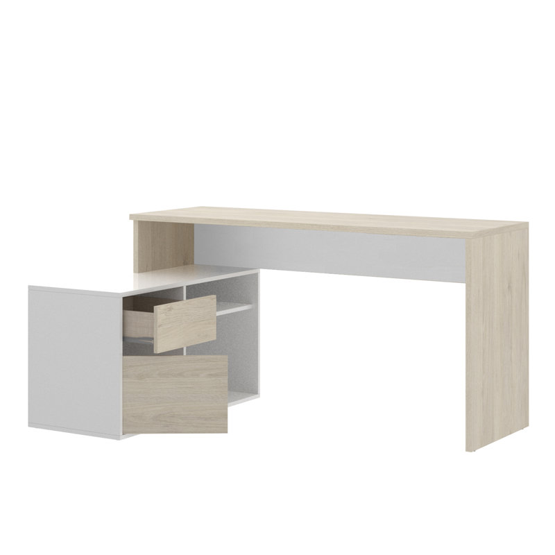 Sotion L-Shaped Computer Desk, Oak