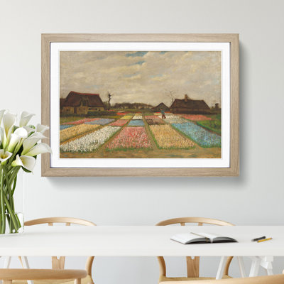 Flower Beds in Holland by Vincent Van Gogh - Framed Print