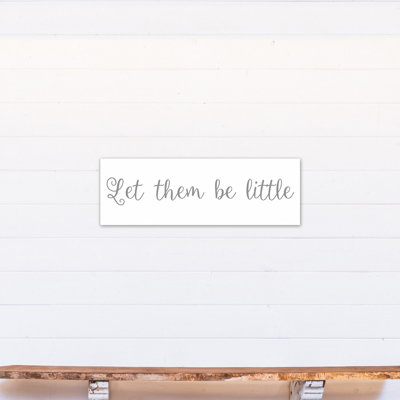 Décoration murale Bruning «Let Them Be Little Kids»
