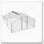Large Metal Chicken Coop Walk-in Poultry Cage with Cover