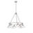 Felda 6 - Light Steel Dimmable Cone Chandelier-99998915-99998923