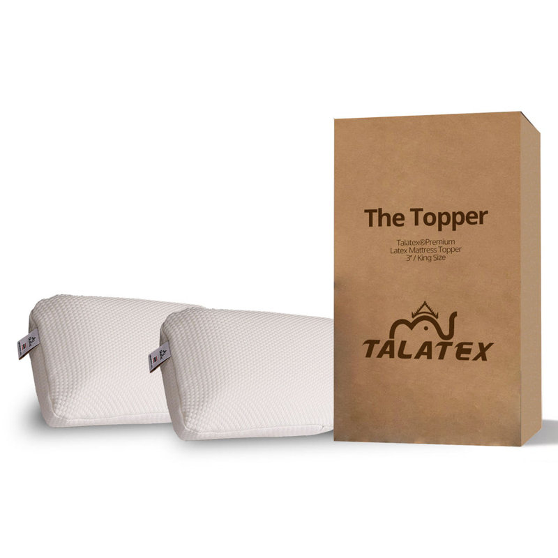 Très grand oreiller en latex Talalay 100% naturel Talatex (paquet de 2)