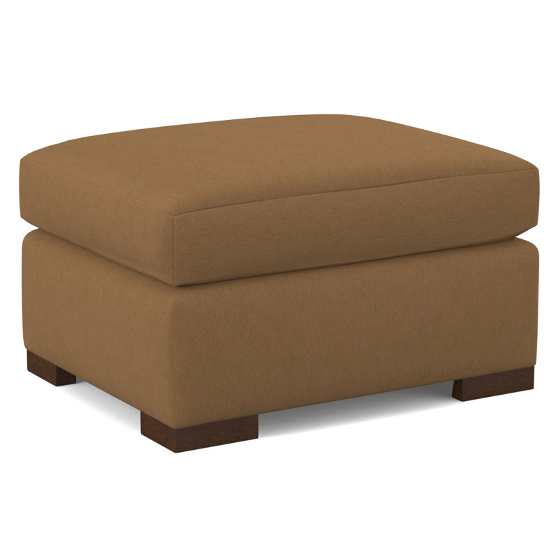 Square Ottoman, Salvador Butter, Weathered Gray