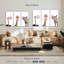 Ensemble de 3 animaux rigolos sur toile-5978628