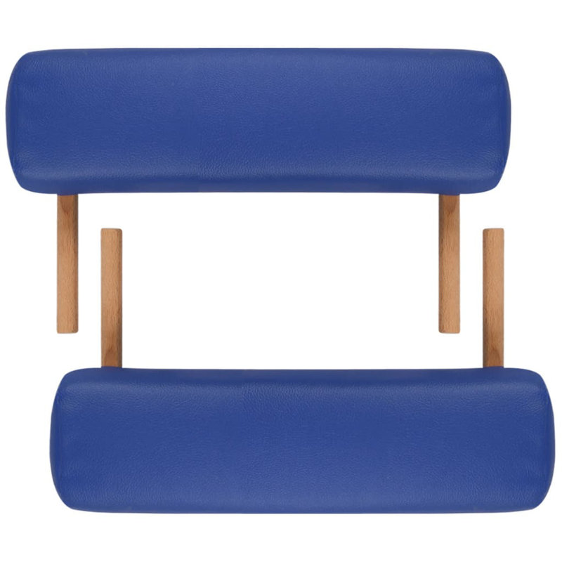 73.2'' Rectangular Adjustable Folding Table, Blue