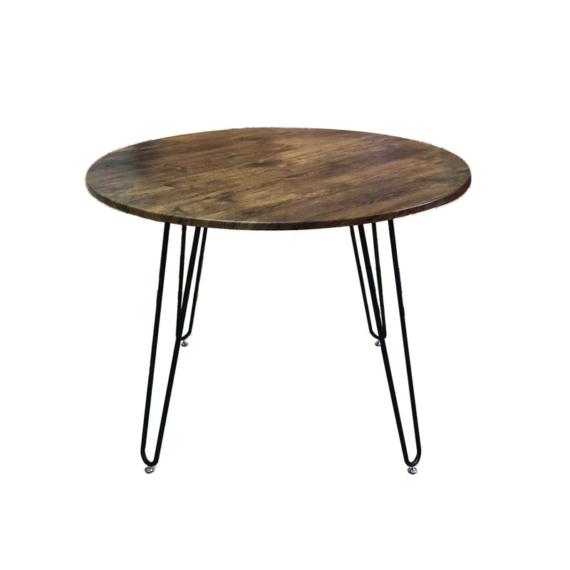 Alvis Round Metal Base Dining Table