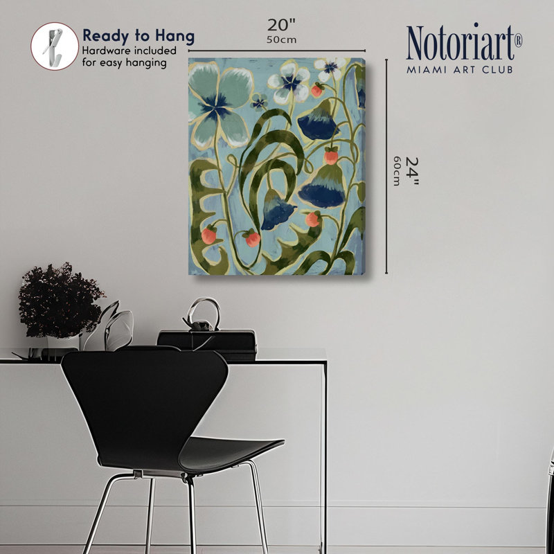 Impression sur toile «Nature all Around Floral Decor» par Notoriart, H 20 po x l 24 po, Toile tendue avec châssis