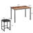 5 Pieces Dining Table Set Kitchen Table and Stool For 4 Modern Space Saving Kitchen Breakfast Table with PU Stools Chair, Heavy-Duty Metal Frame Wooden Industrial Farmhouse Style, Brown-455334881
