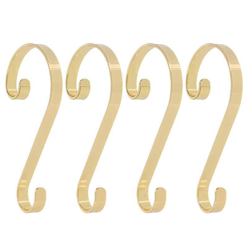 Porte-chaussette à volutes Scrolls, Laiton
